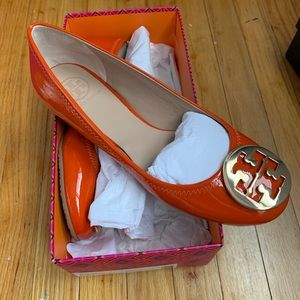 As is. Worn twice. Tory Burch flats great buy